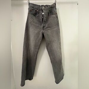 Levi’s Ribcage Straight Ankle Gray / Grey